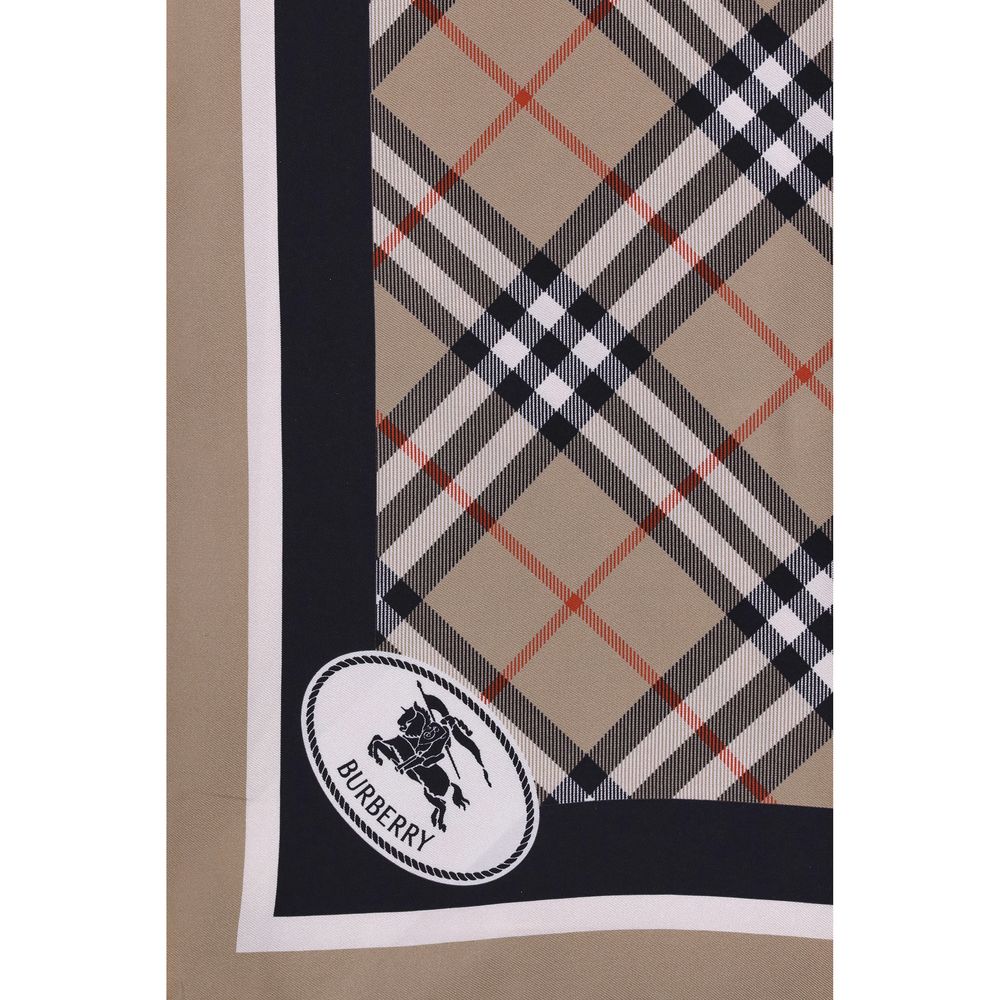 Burberry Beige Silk Scarf