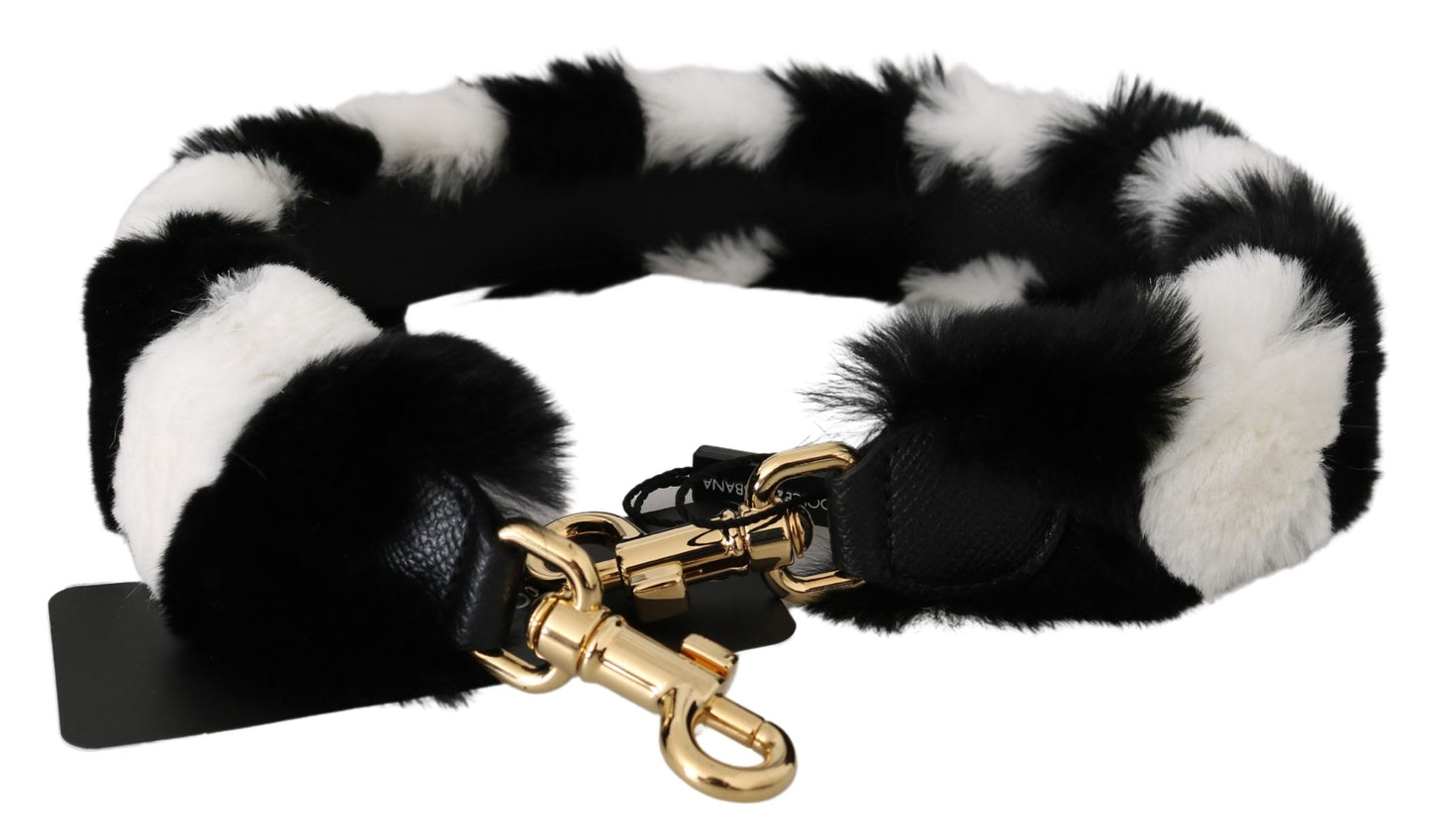 Accessoire élégant à bandoulière en fourrure Dolce & Gabbana
