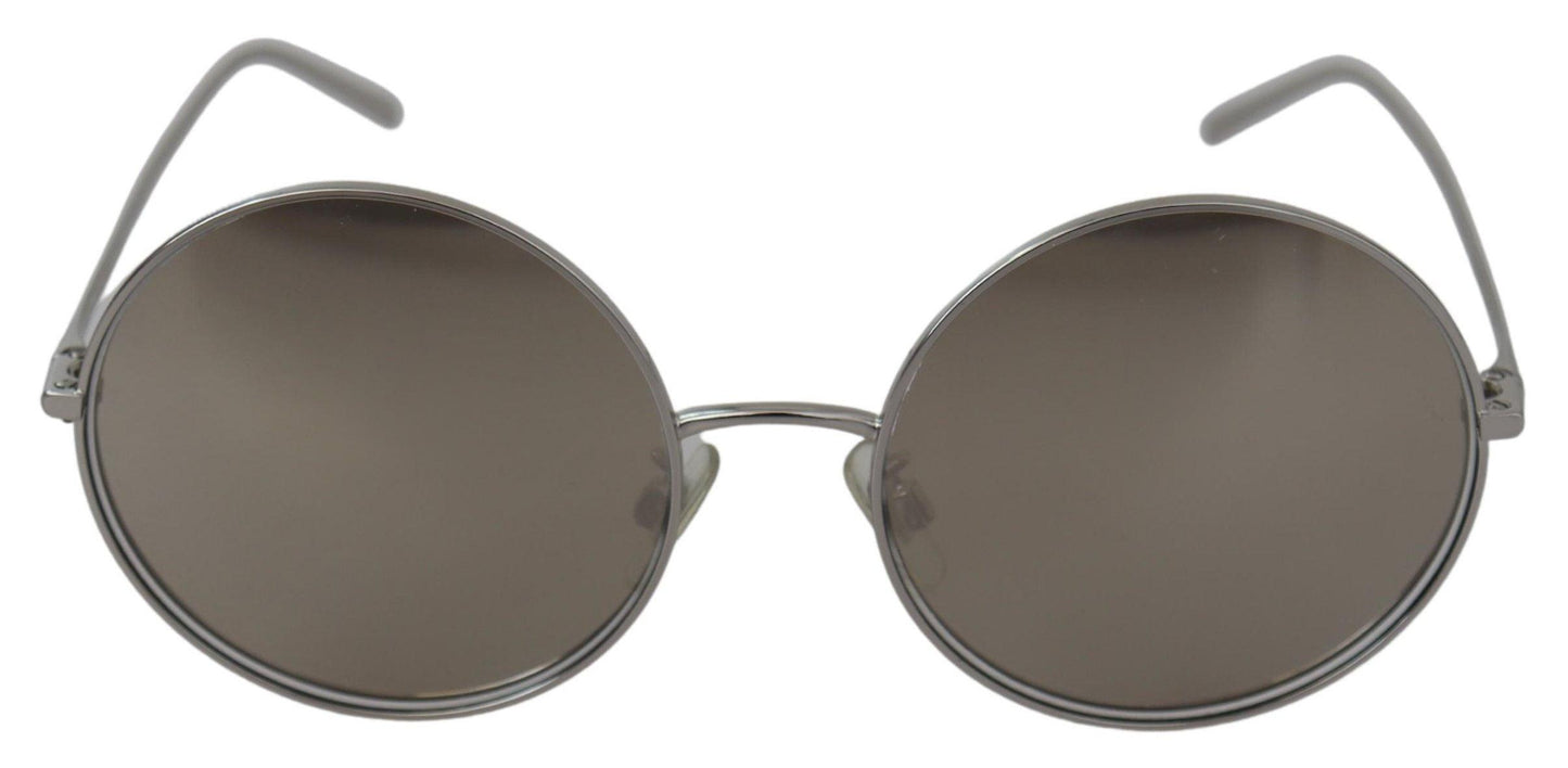 Lunettes de soleil Dolce & Gabbana Chic à verres gris argentés pour femmes