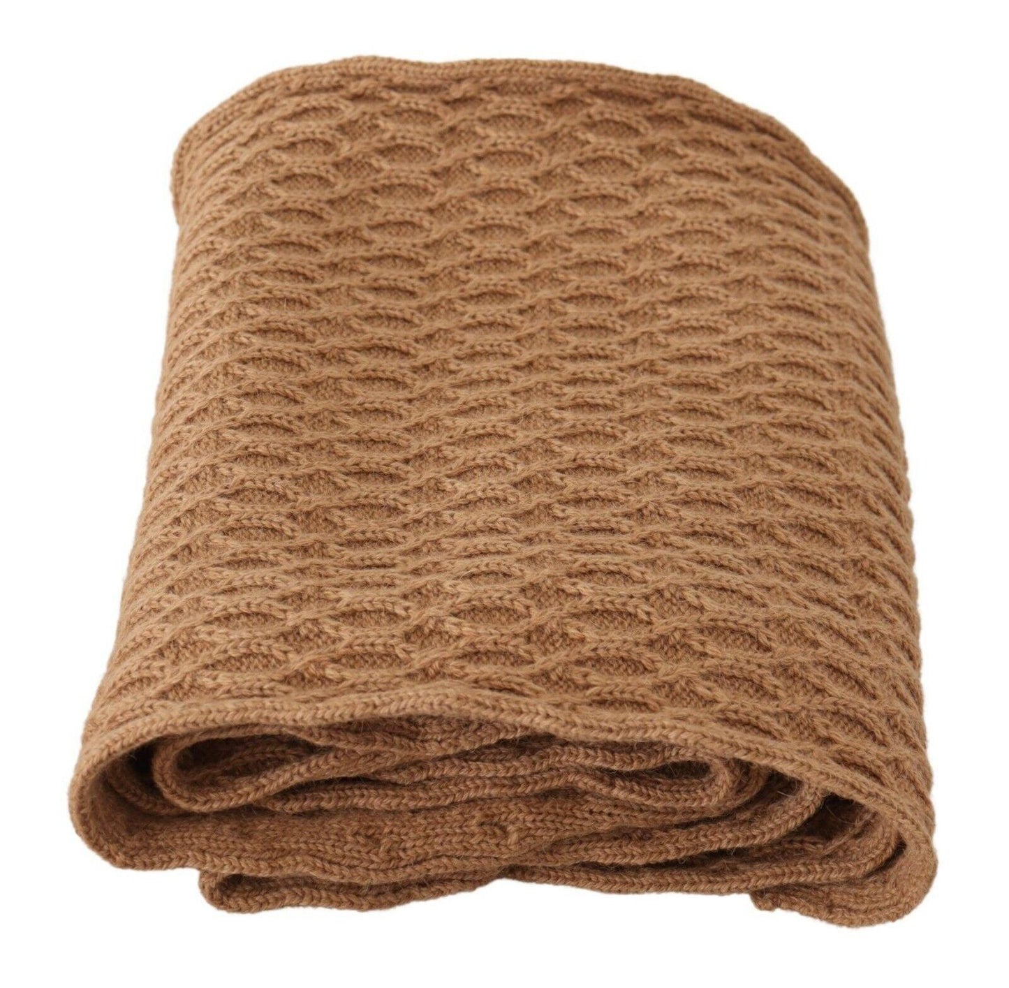 Écharpe élégante en tricot marron foncé Dolce & Gabbana