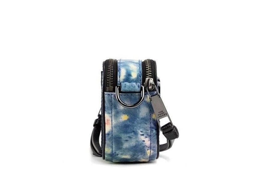 Sac à bandoulière en cuir imprimé bleu aquarelle de Marc Jacobs The Snapshot