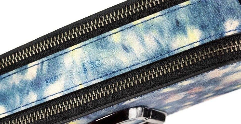 Sac à bandoulière en cuir imprimé bleu aquarelle de Marc Jacobs The Snapshot