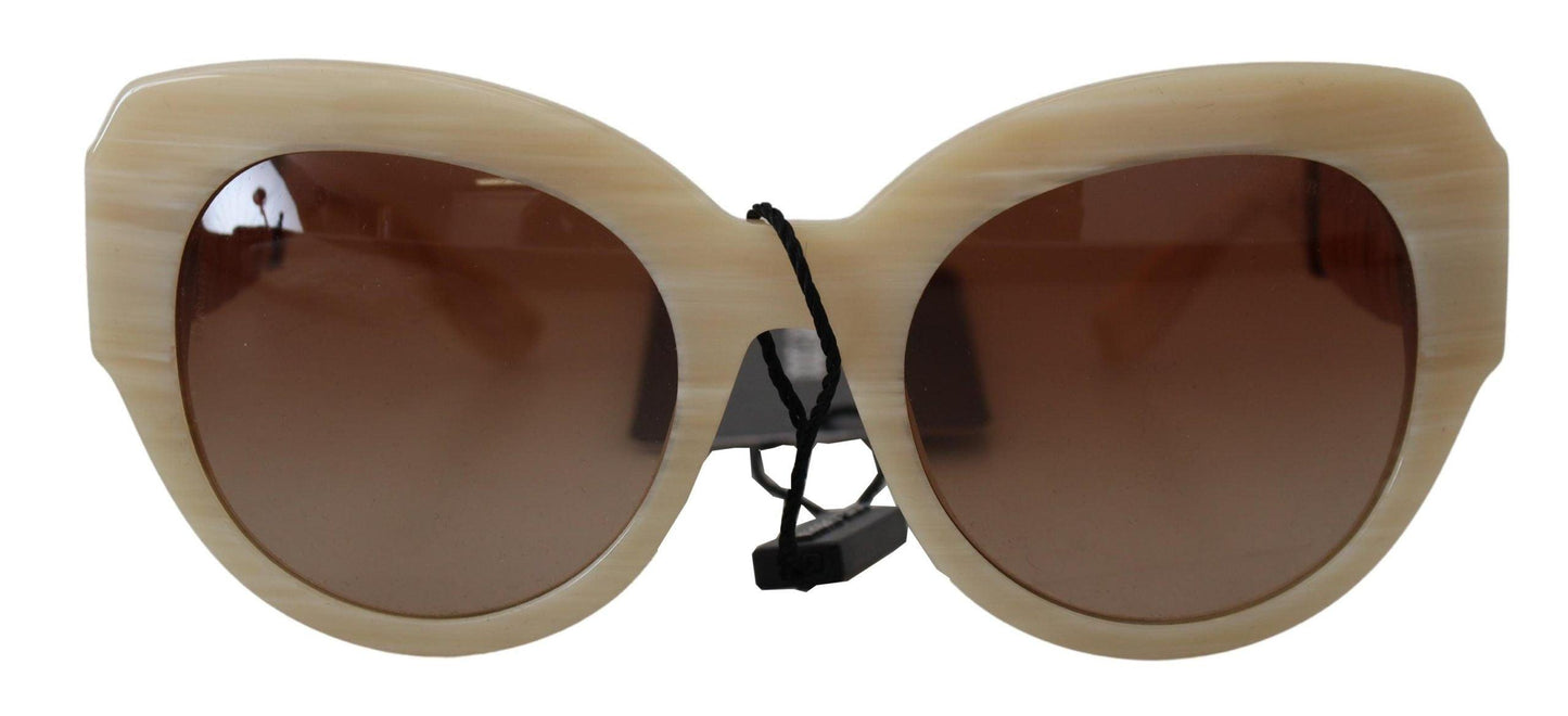 Lunettes de soleil pour femme Dolce & Gabbana en acétate beige chic