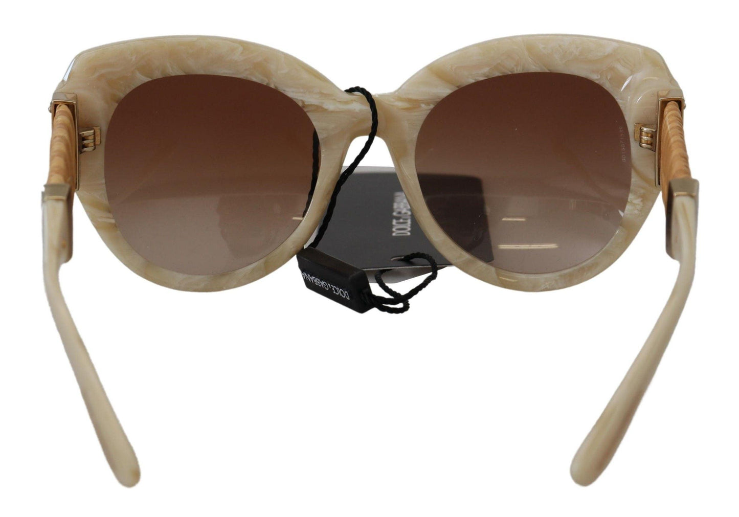 Lunettes de soleil pour femme Dolce & Gabbana en acétate beige chic