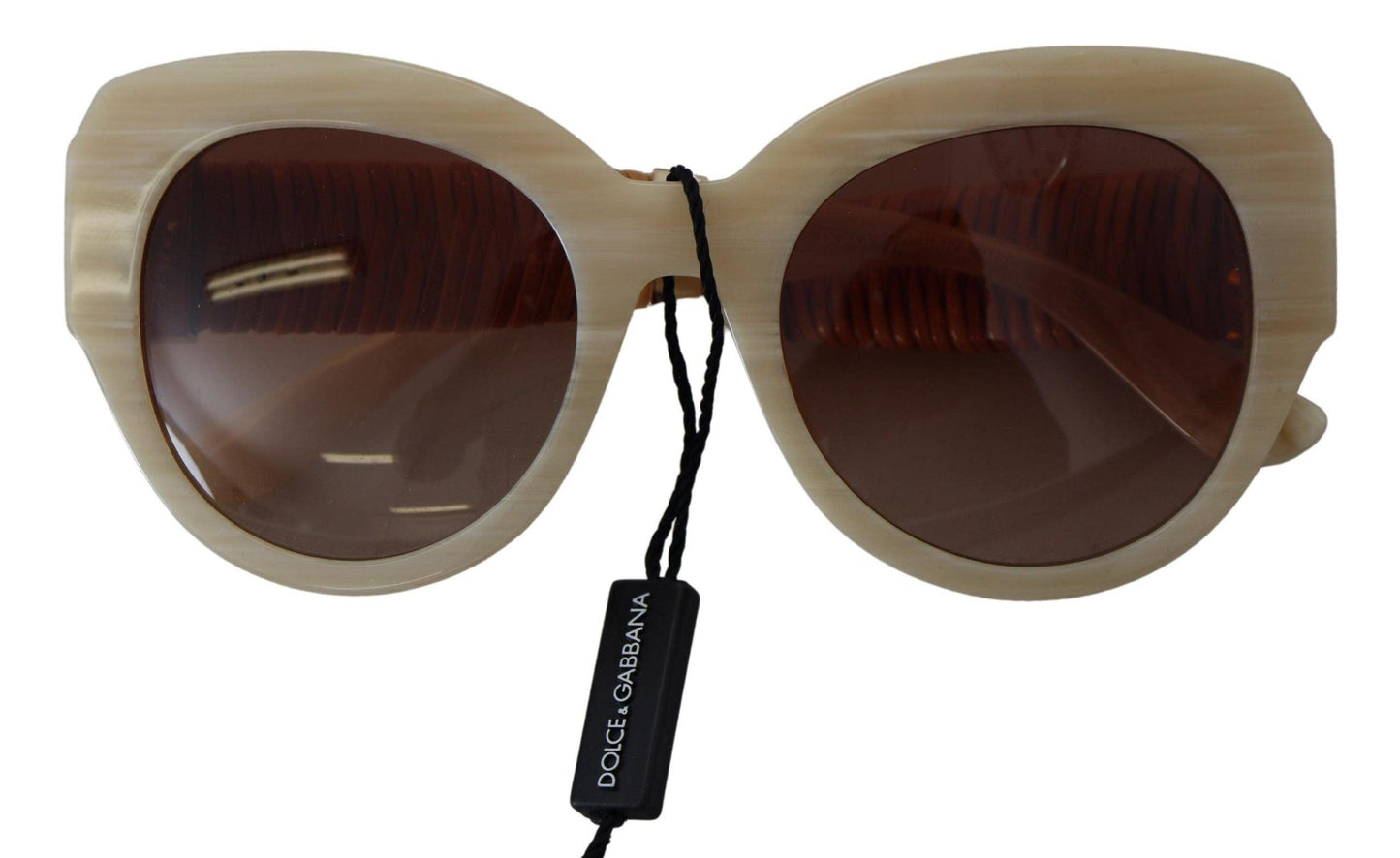 Lunettes de soleil pour femme Dolce & Gabbana en acétate beige chic