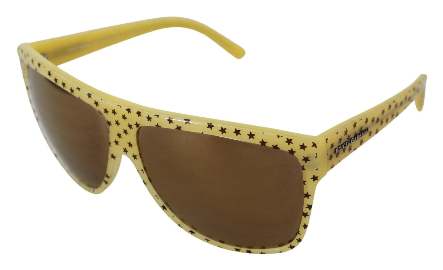 Lunettes de soleil carrées Stellar Chic de Dolce & Gabbana en jaune