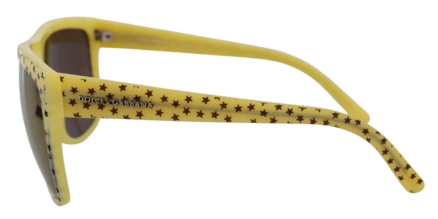 Lunettes de soleil carrées Stellar Chic de Dolce & Gabbana en jaune