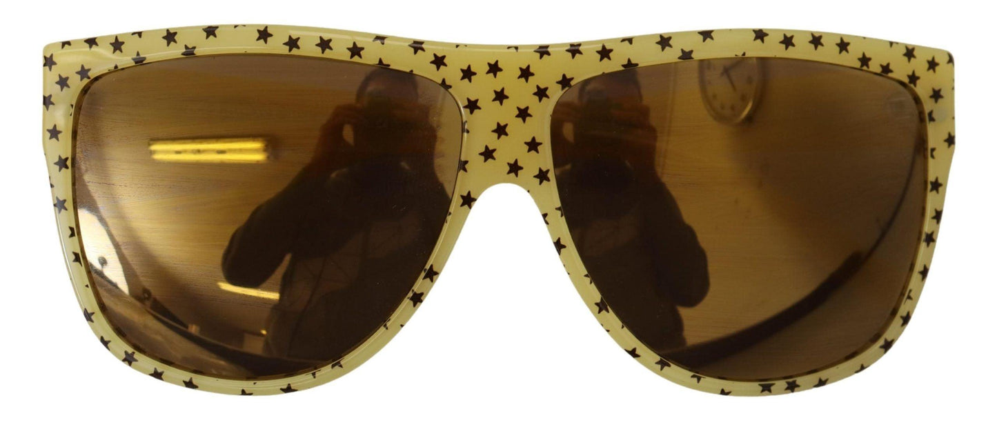 Lunettes de soleil carrées Stellar Chic de Dolce & Gabbana en jaune