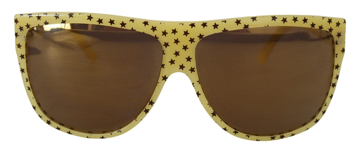 Lunettes de soleil carrées Stellar Chic de Dolce & Gabbana en jaune
