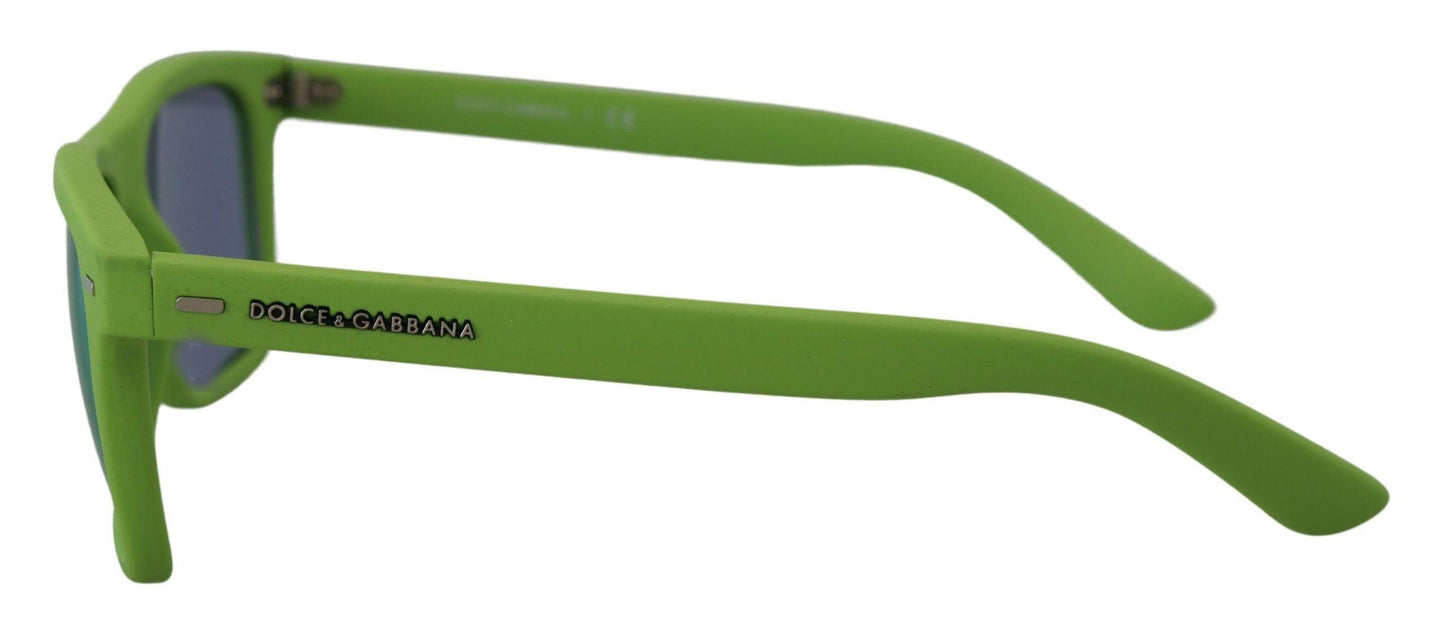 Lunettes de soleil à monture intégrale chic vert acide Dolce & Gabbana