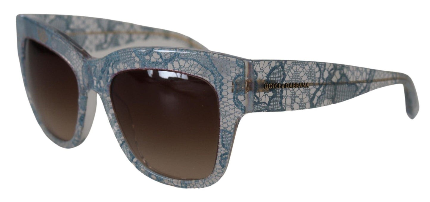 Lunettes de soleil élégantes à bordures en dentelle Dolce & Gabbana