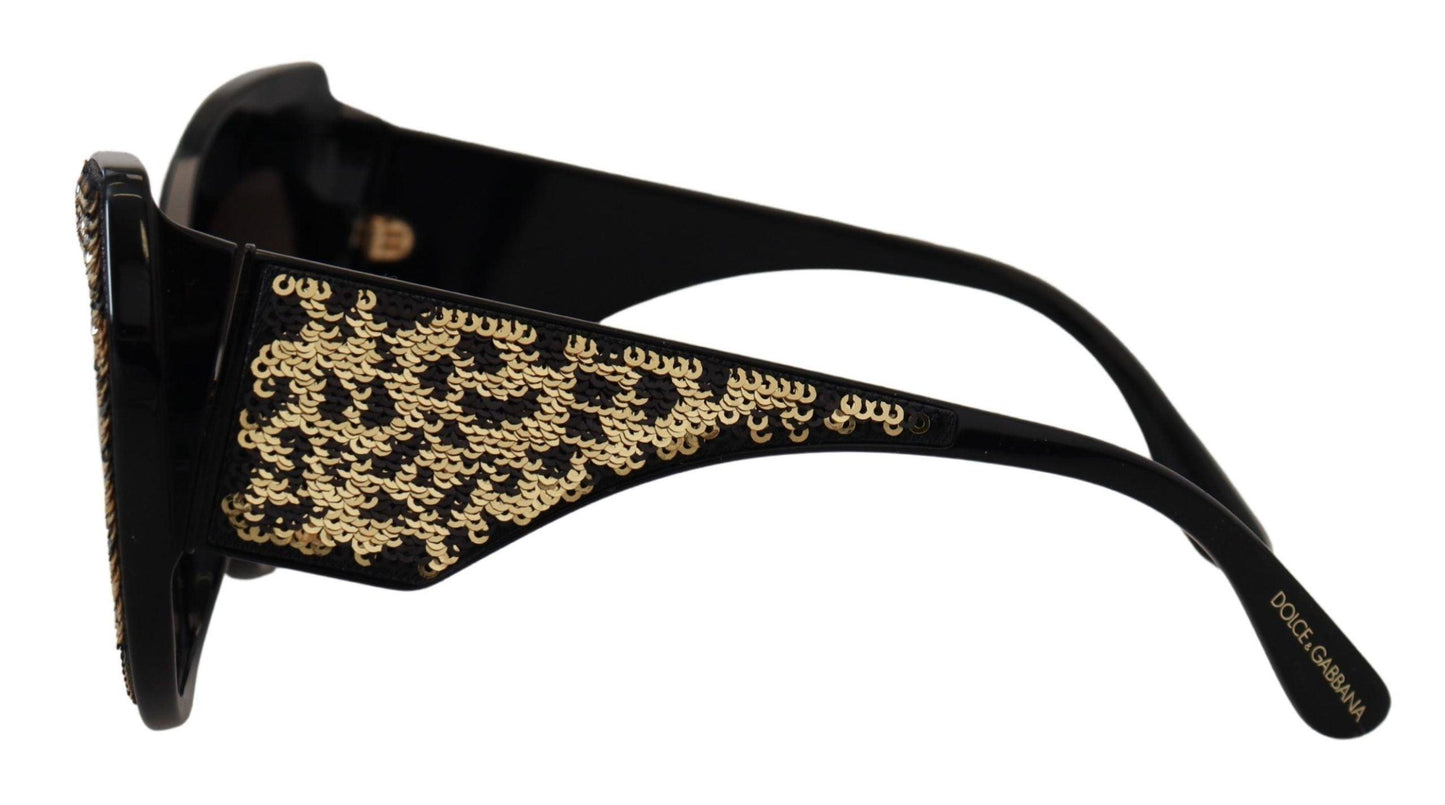 Lunettes de soleil papillon à paillettes polarisées Dolce & Gabbana