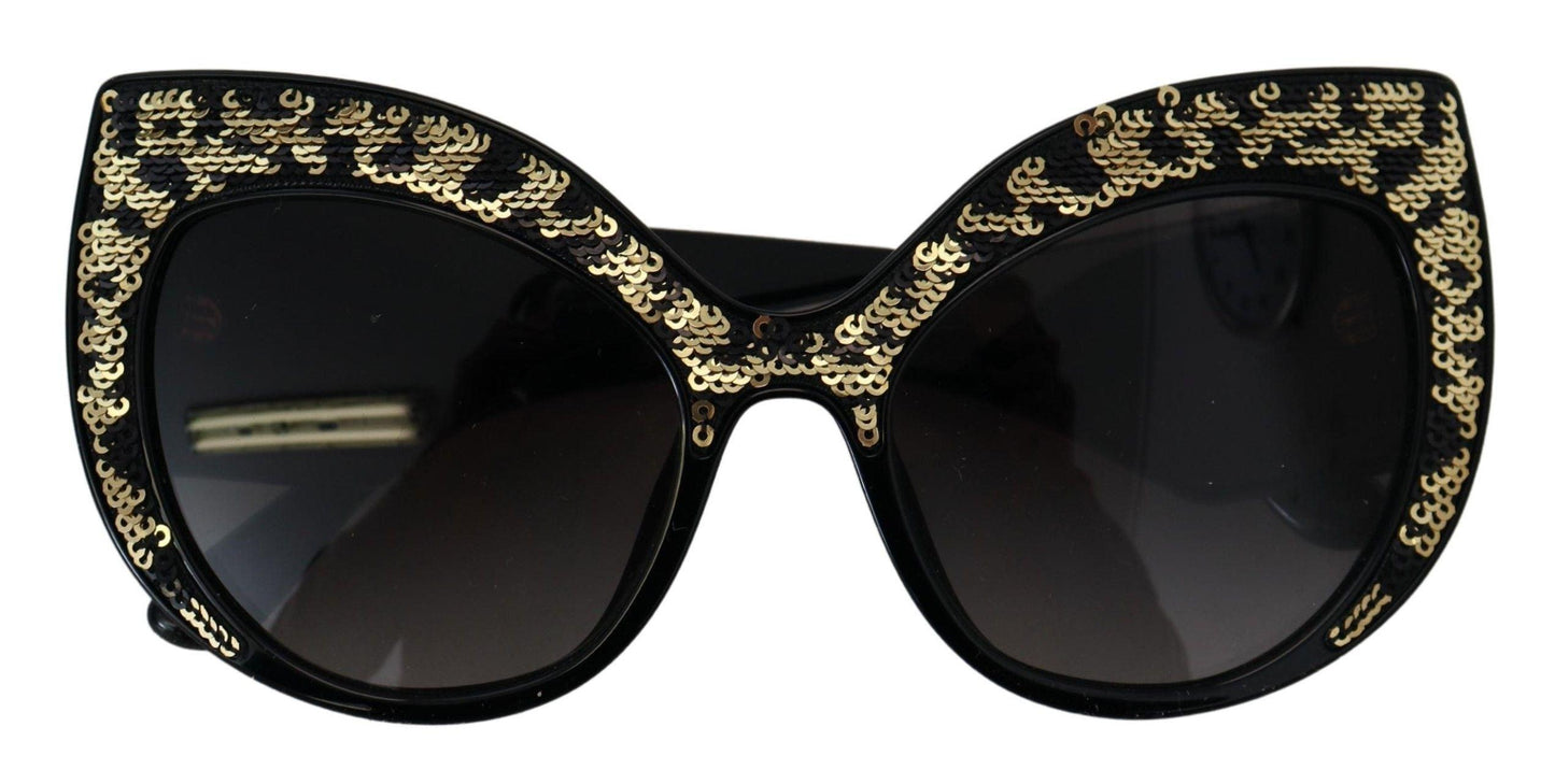 Lunettes de soleil papillon à paillettes polarisées Dolce & Gabbana
