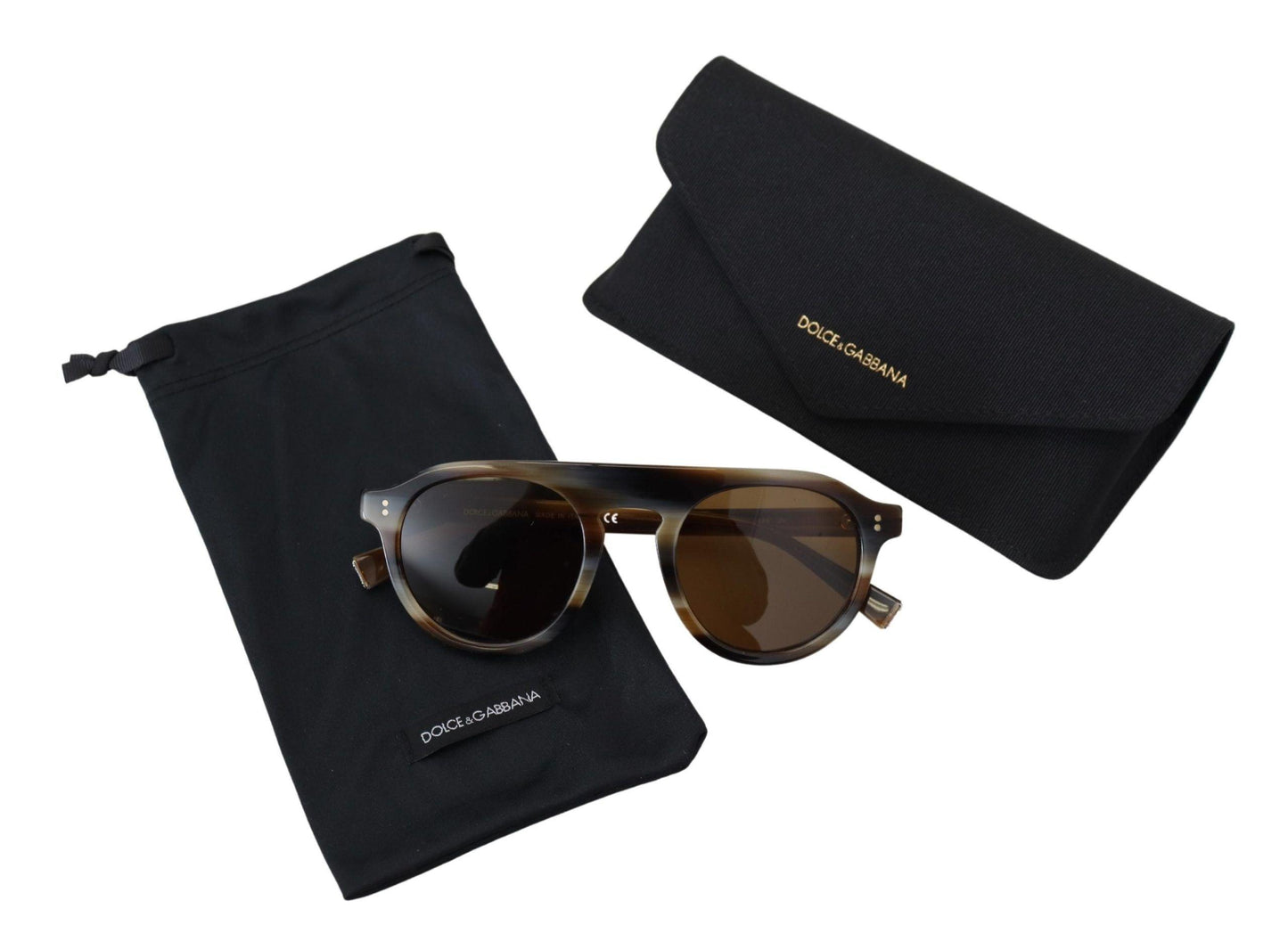 Lunettes de soleil unisexes Timeless Tortoiseshell de Dolce & Gabbana