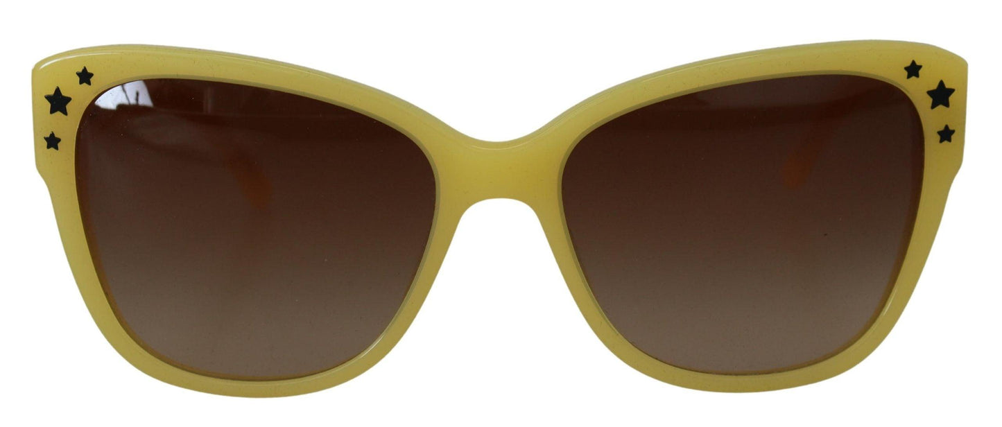 Lunettes de soleil Dolce & Gabbana Chic en acétate jaune dégradé
