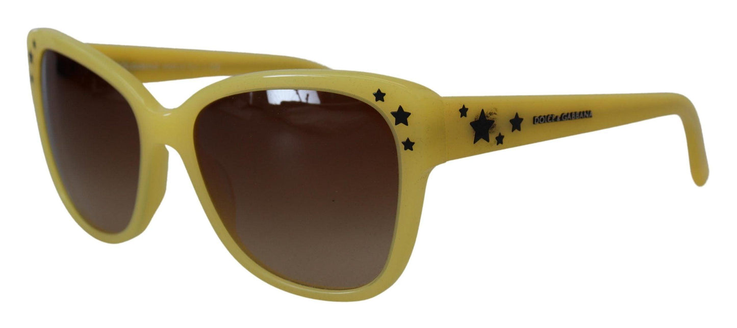 Lunettes de soleil Dolce & Gabbana Chic en acétate jaune dégradé