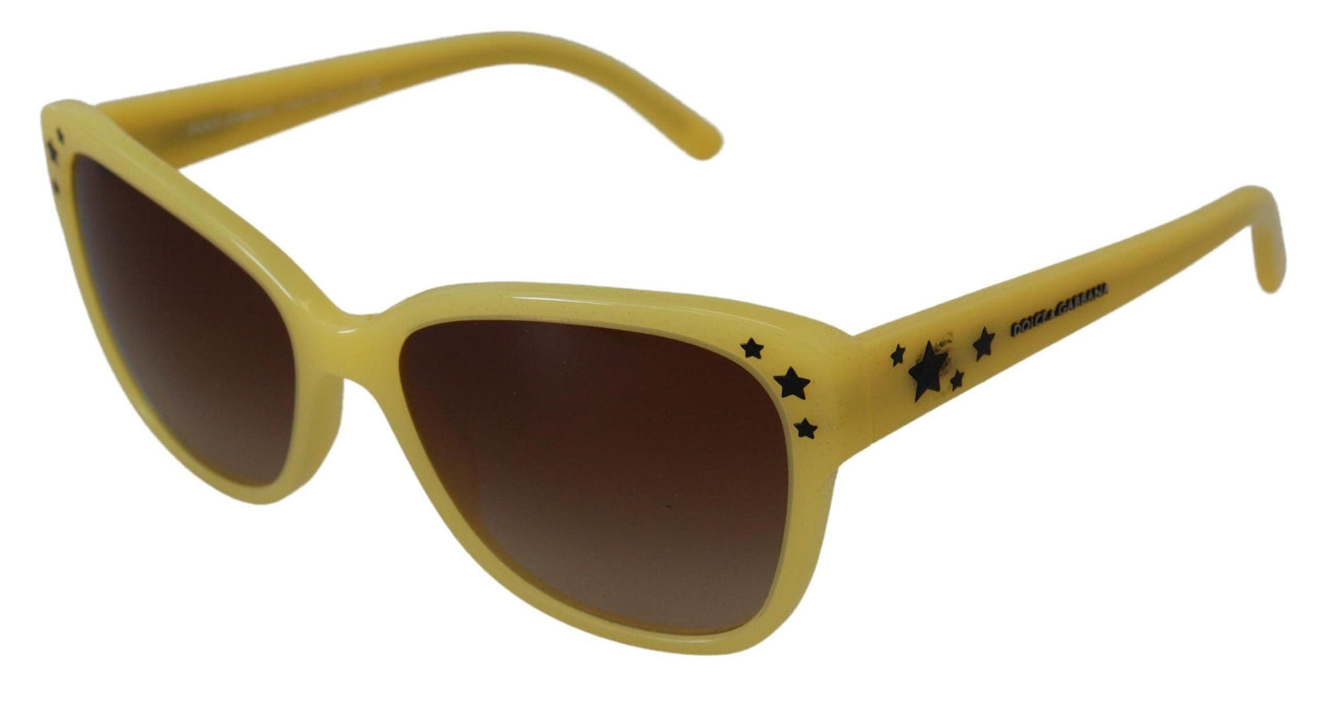 Lunettes de soleil Dolce & Gabbana Chic en acétate jaune dégradé