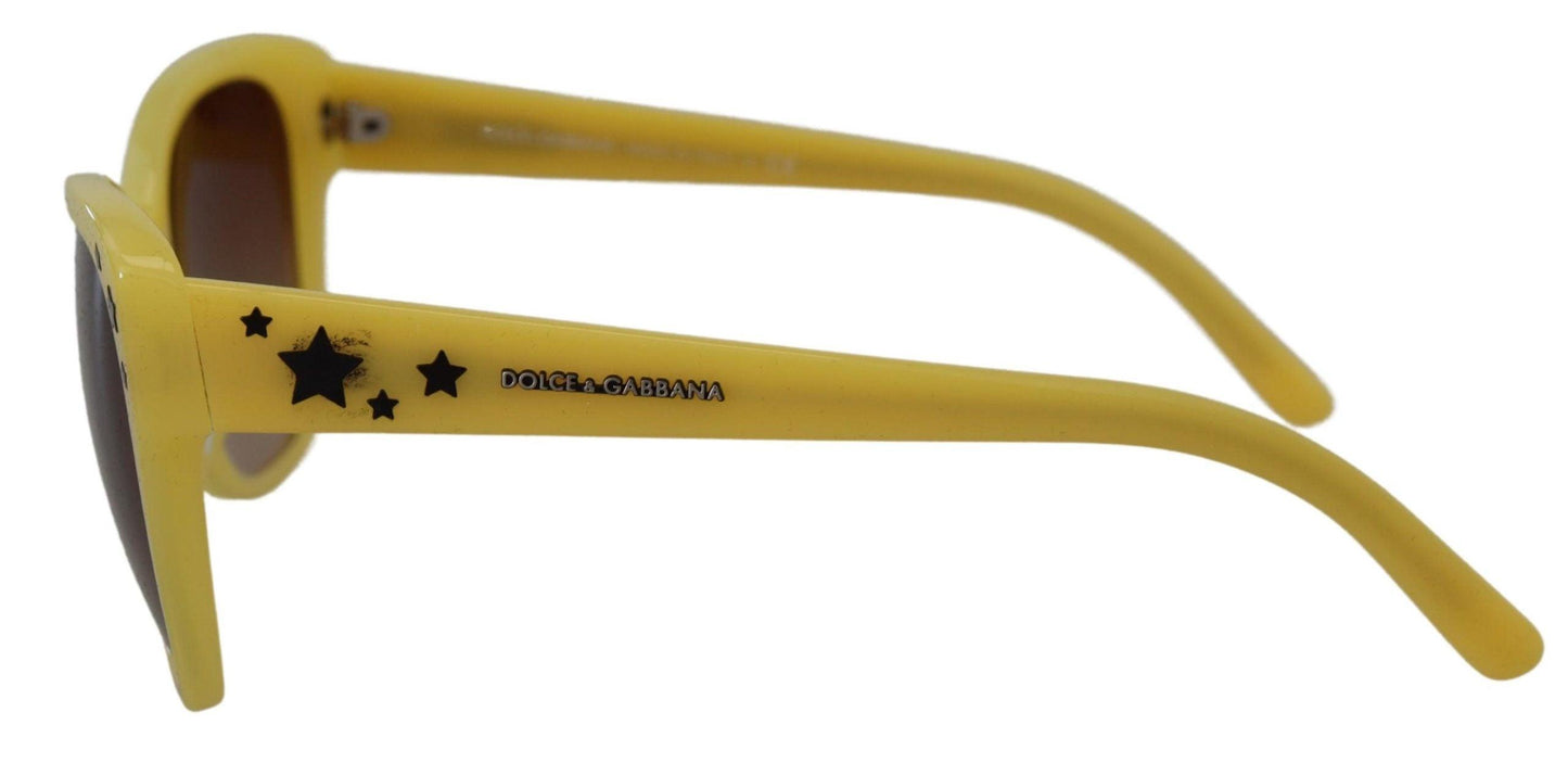 Lunettes de soleil Dolce & Gabbana Chic en acétate jaune dégradé