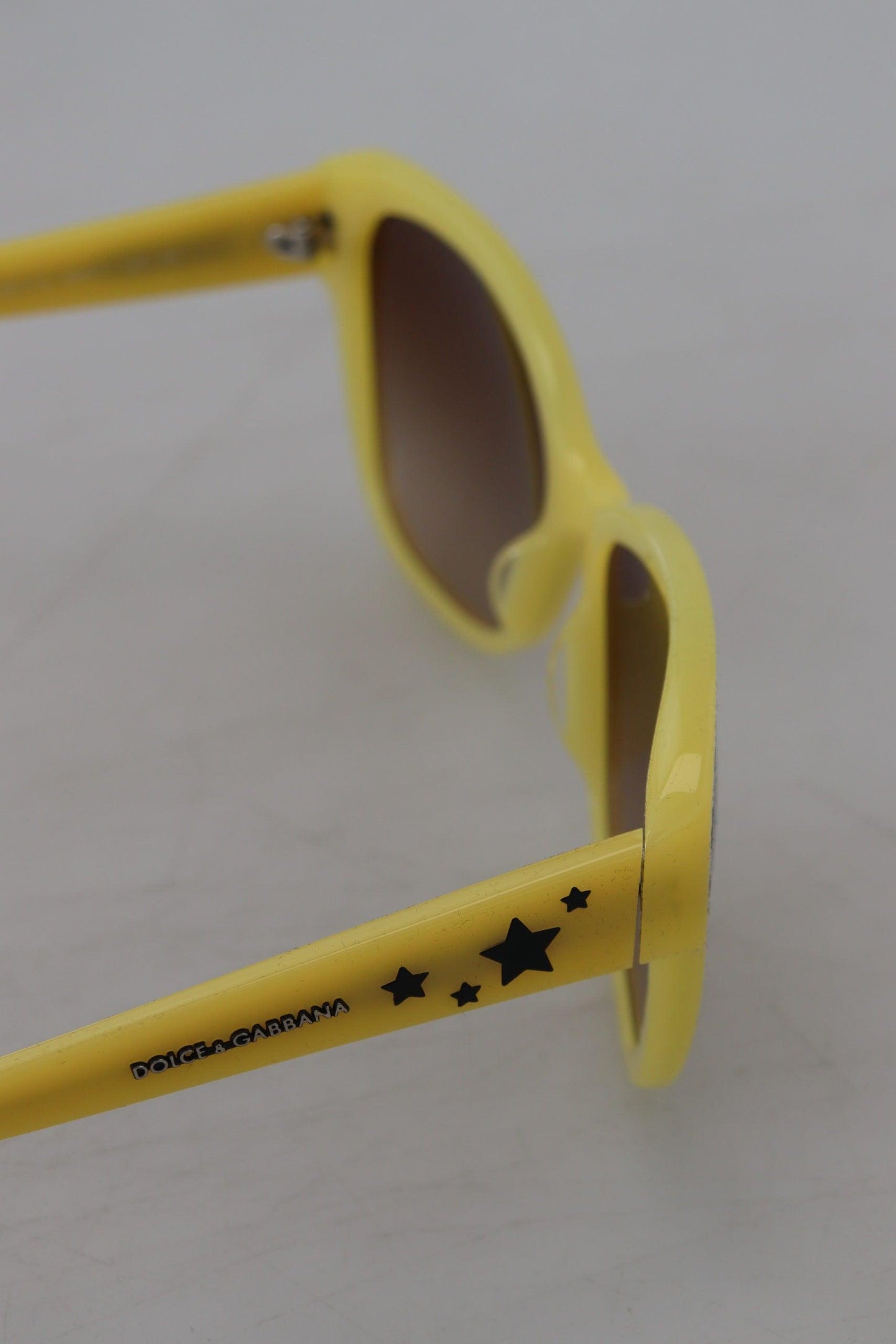 Lunettes de soleil Dolce & Gabbana Chic en acétate jaune dégradé