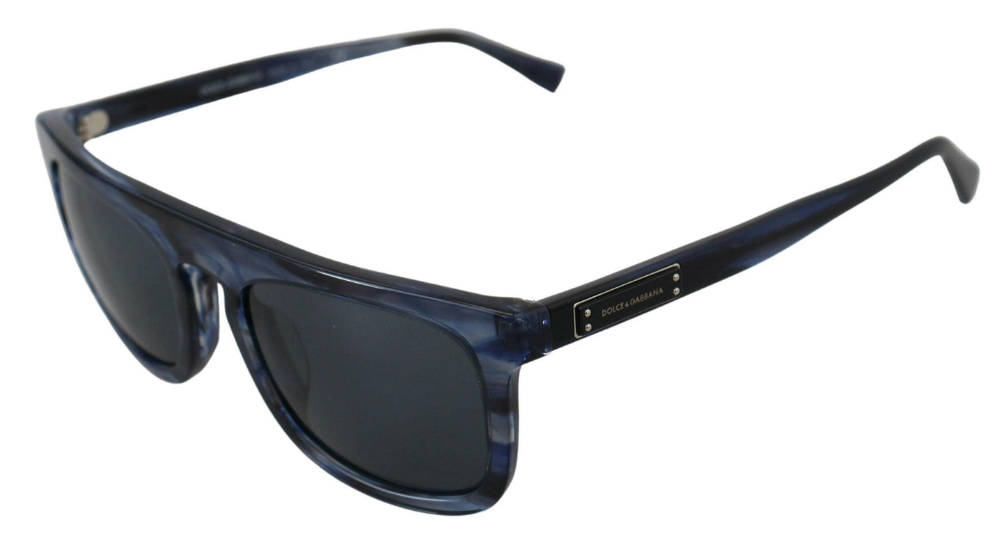 Lunettes de soleil élégantes en acétate bleu Dolce & Gabbana