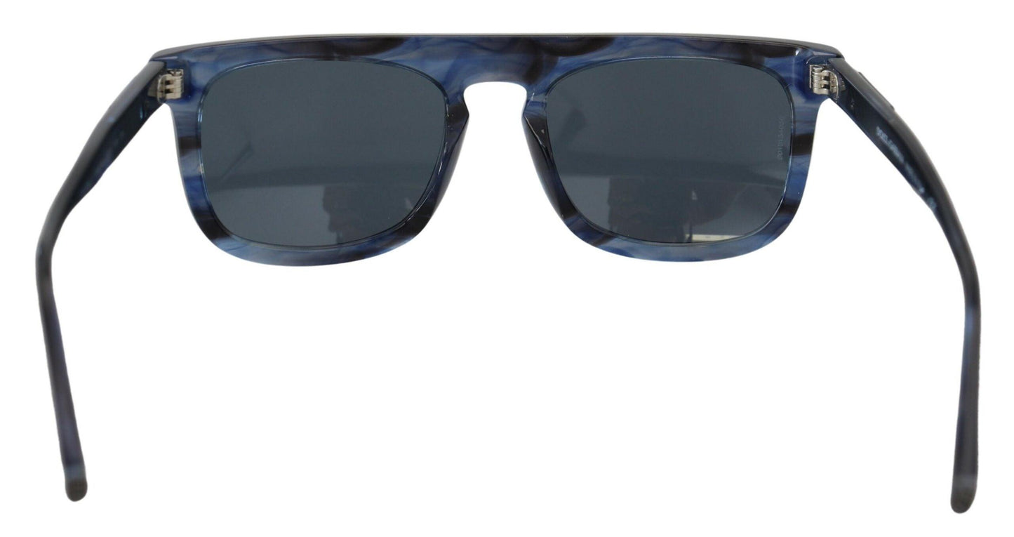 Lunettes de soleil élégantes en acétate bleu Dolce & Gabbana