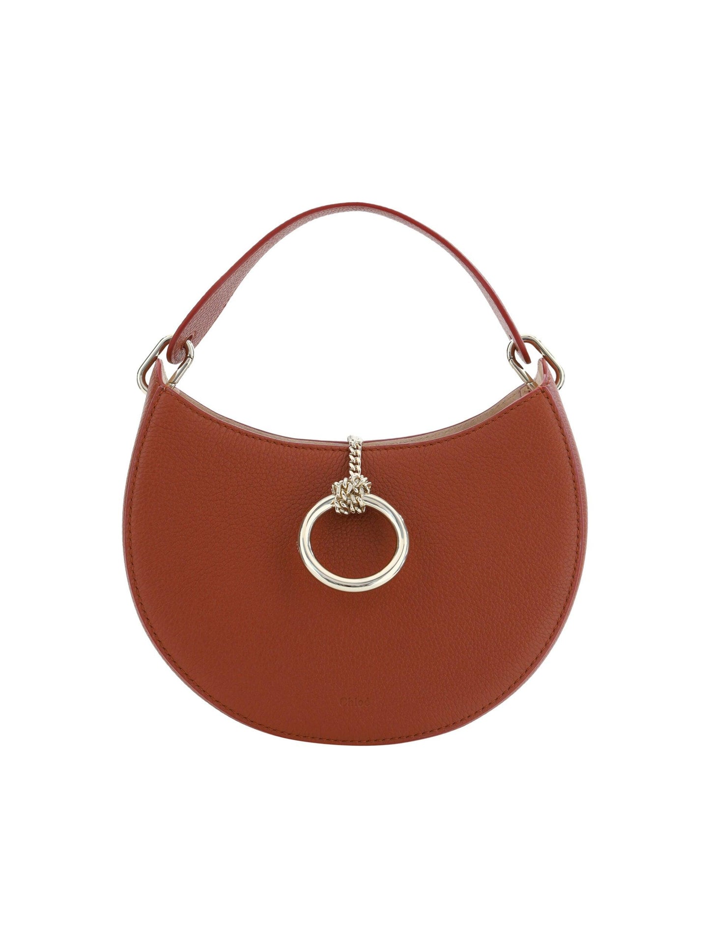 Petit sac à bandoulière en cuir marron Arlene de Chloe Sepia