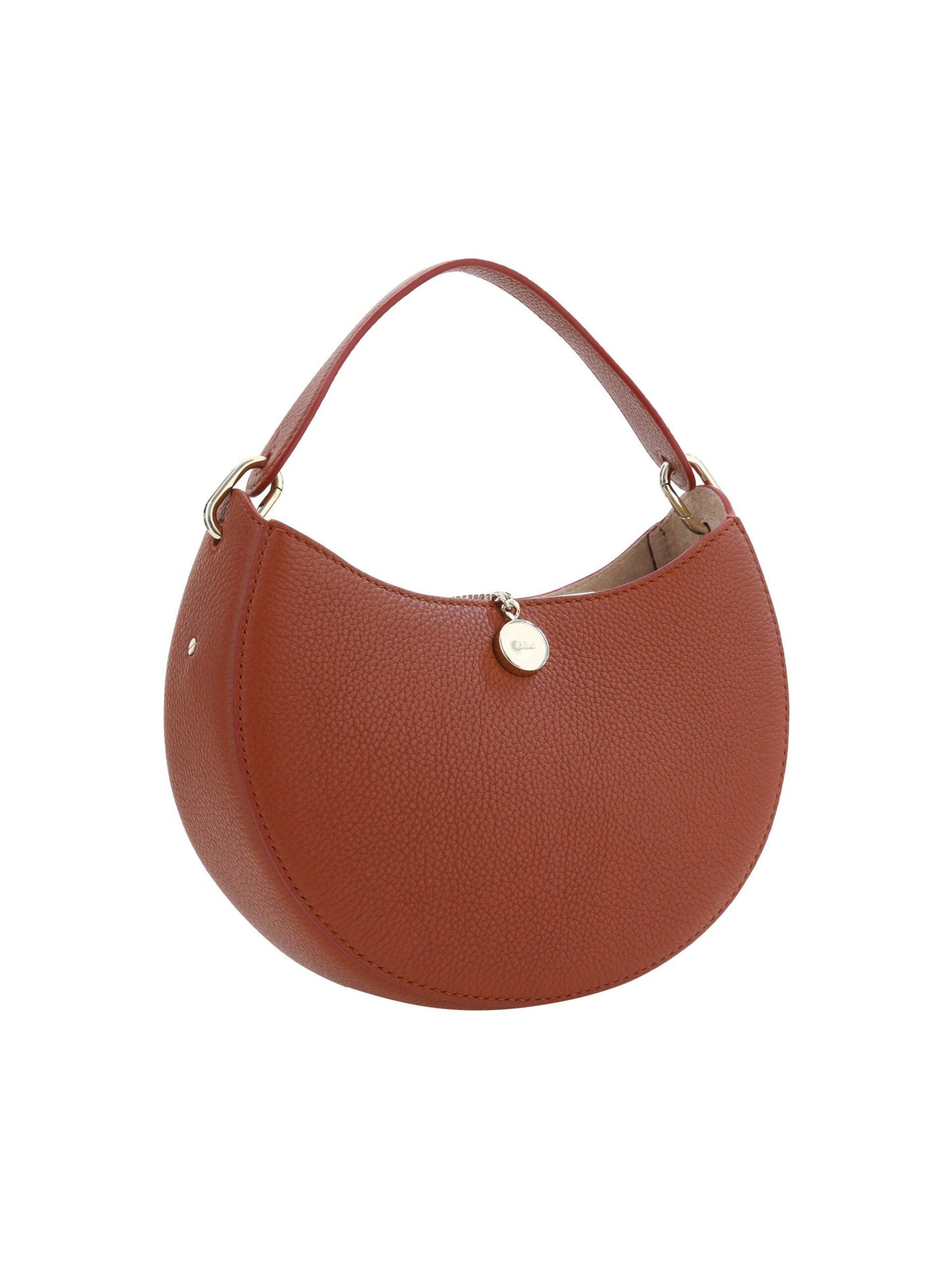 Petit sac à bandoulière en cuir marron Arlene de Chloe Sepia