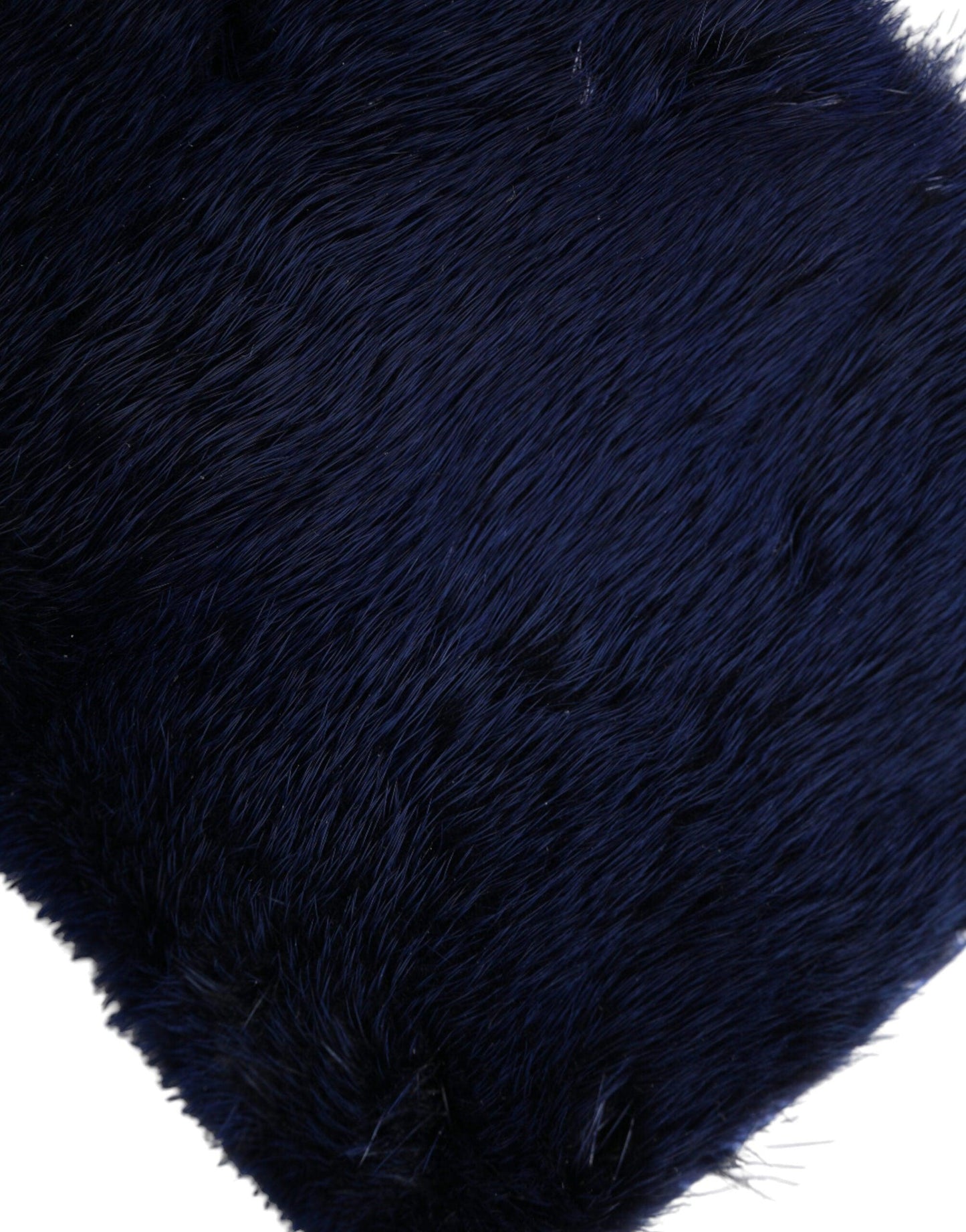 Sac à bandoulière en fourrure de vison bleu exquis de Dolce & Gabbana