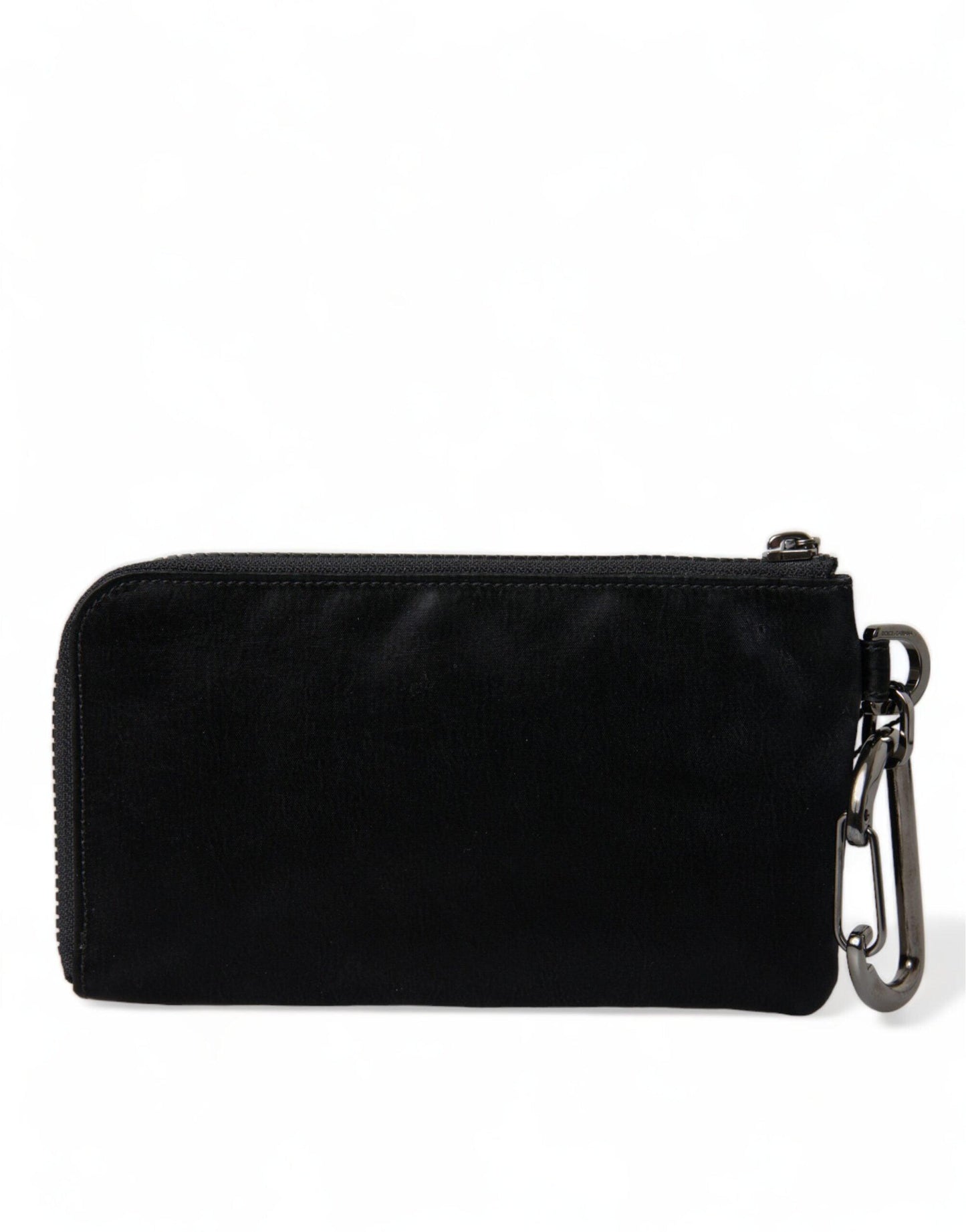 Pochette en nylon et cuir de veau de luxe Dolce & Gabbana