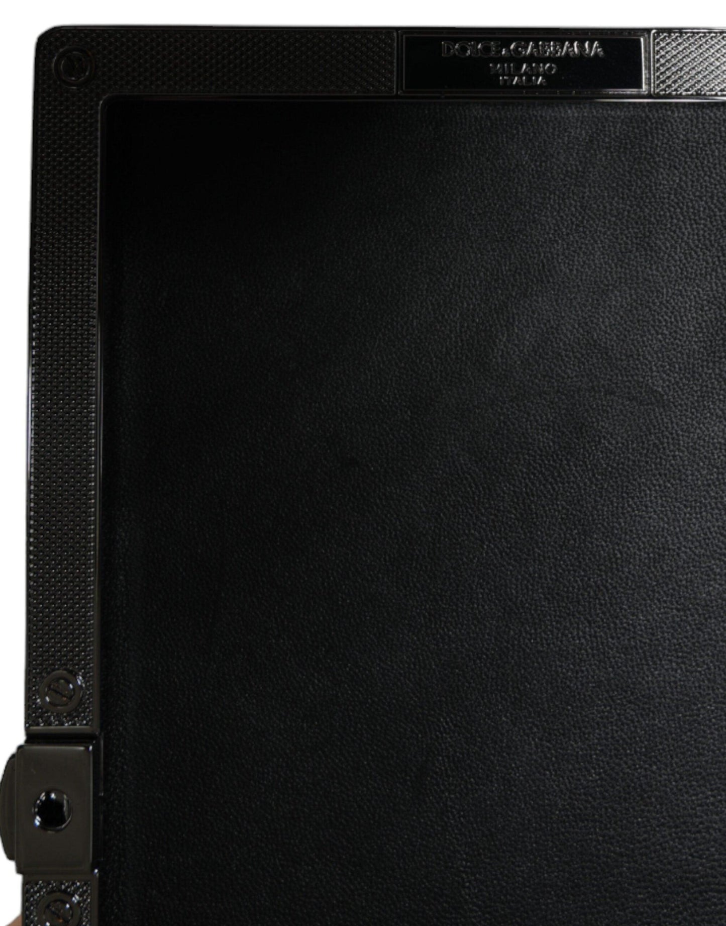 Dolce & Gabbana Black Velvet Crystal Evening Clutch Bag