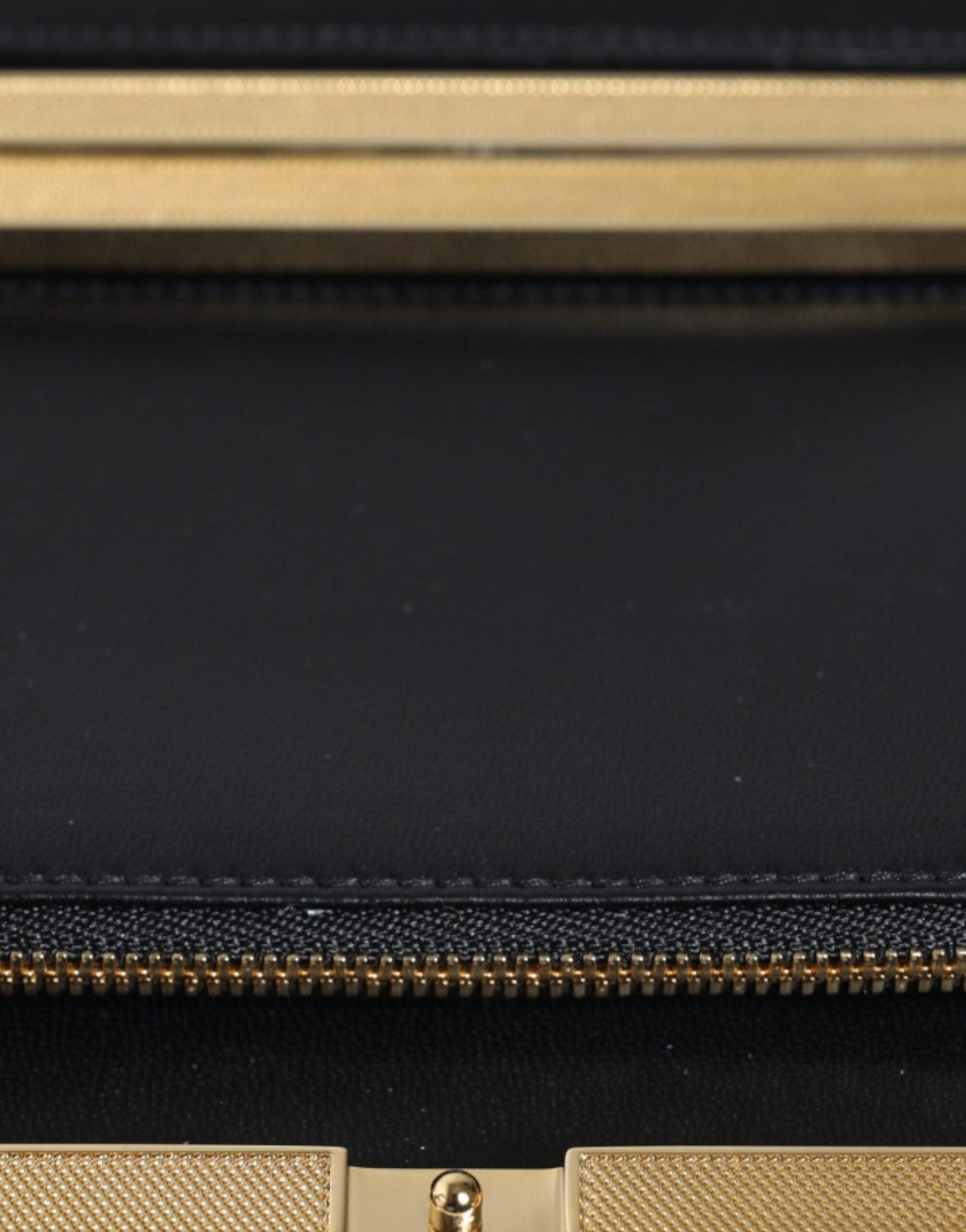Pochette miniature en daim fleuri multicolore Dolce & Gabbana avec accents dorés