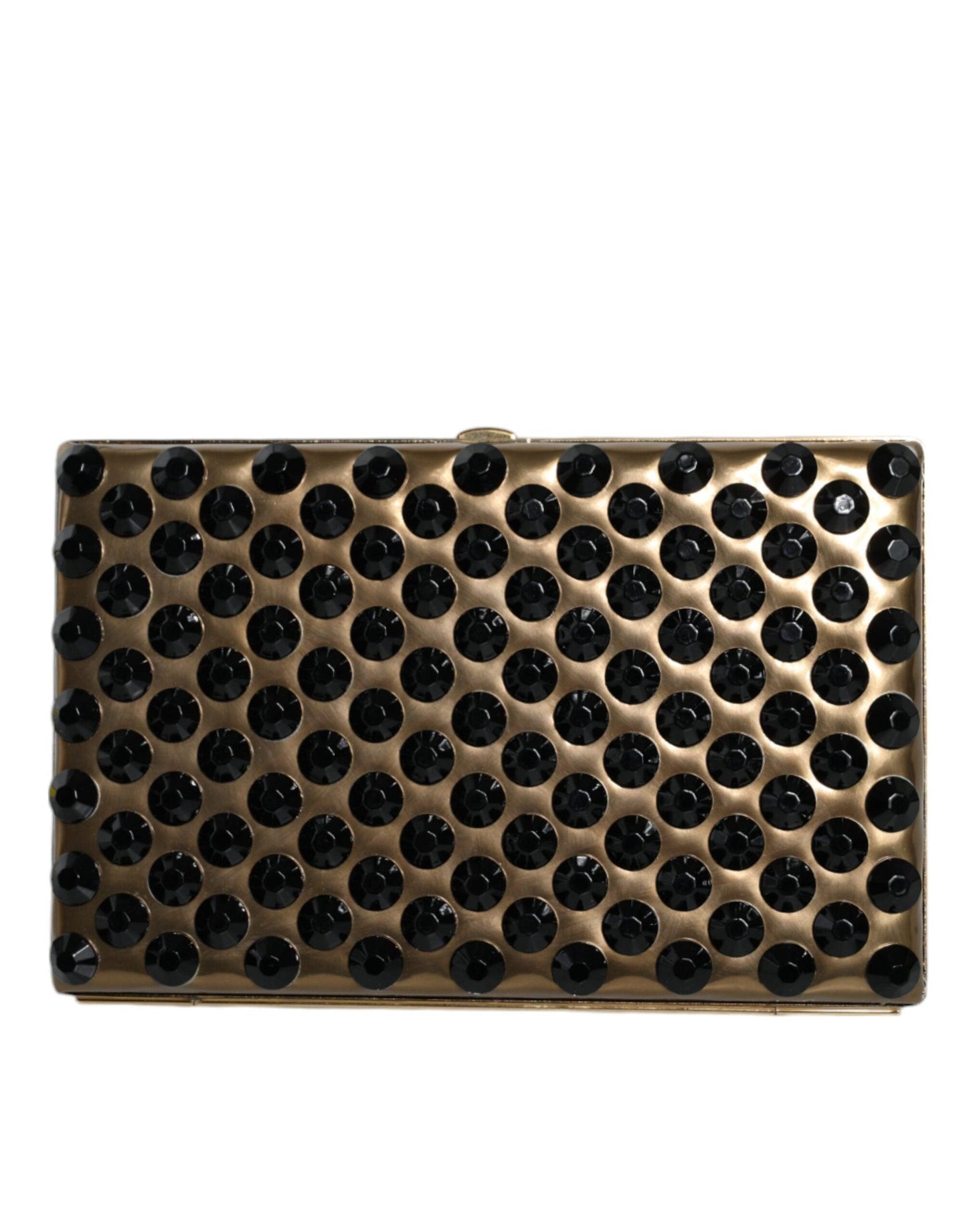 Pochette miniature en cristal doré Dolce & Gabbana