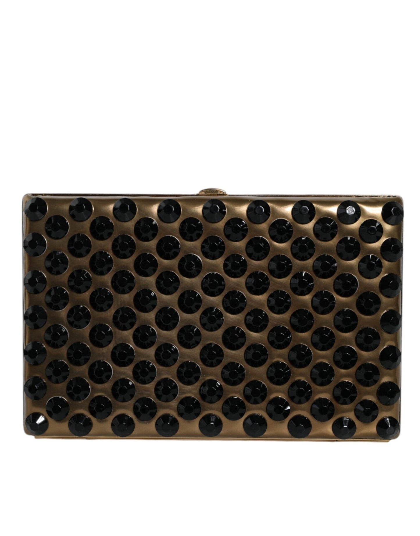 Pochette miniature en cristal doré Dolce & Gabbana