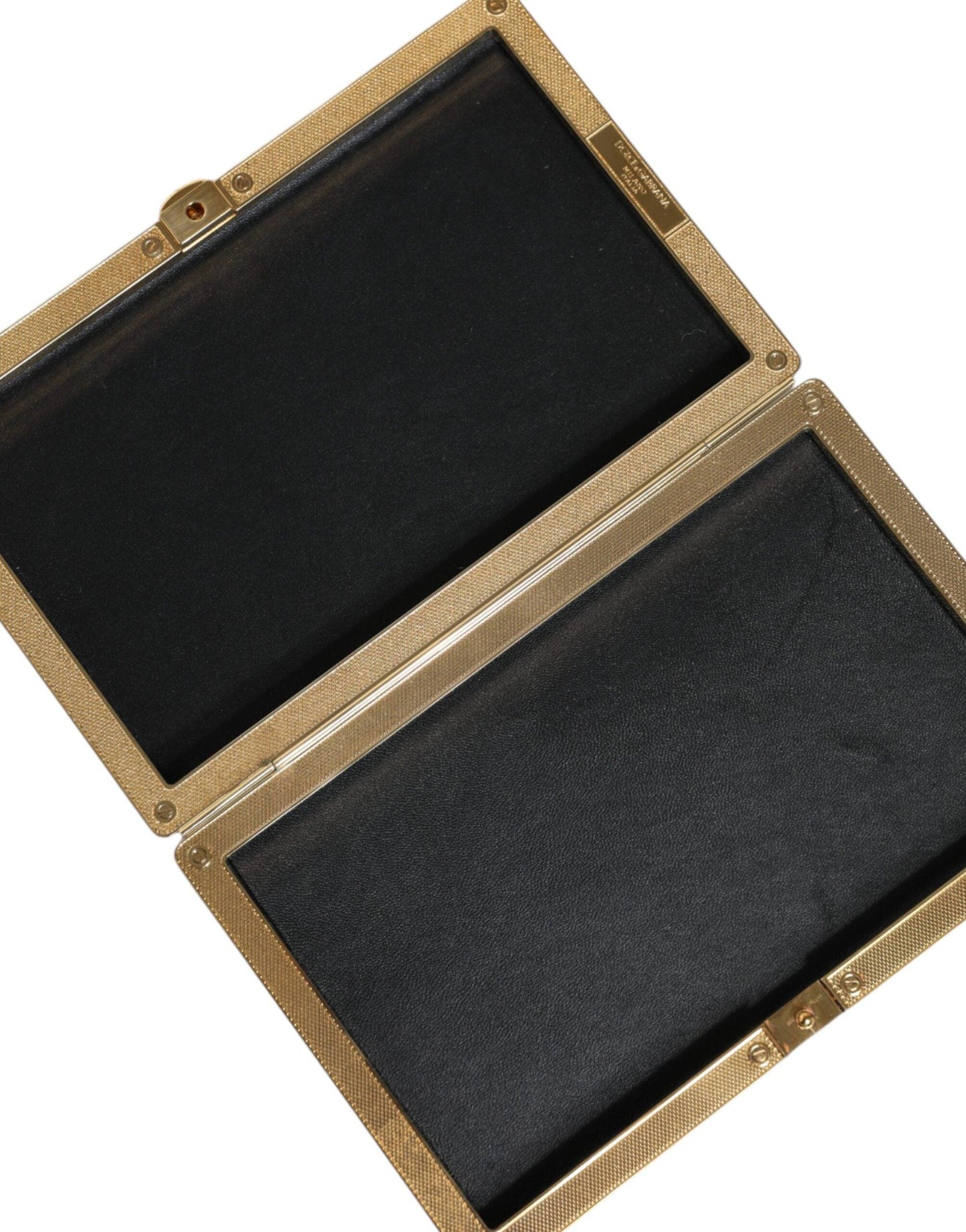 Pochette miniature en cristal doré Dolce & Gabbana