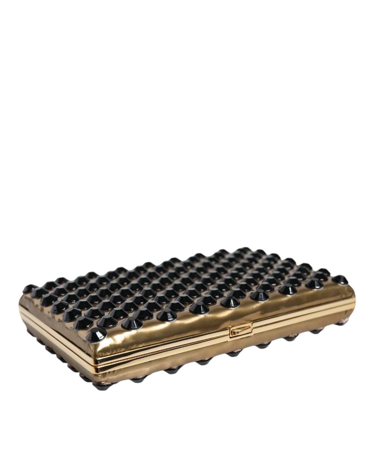 Pochette miniature en cristal doré Dolce & Gabbana