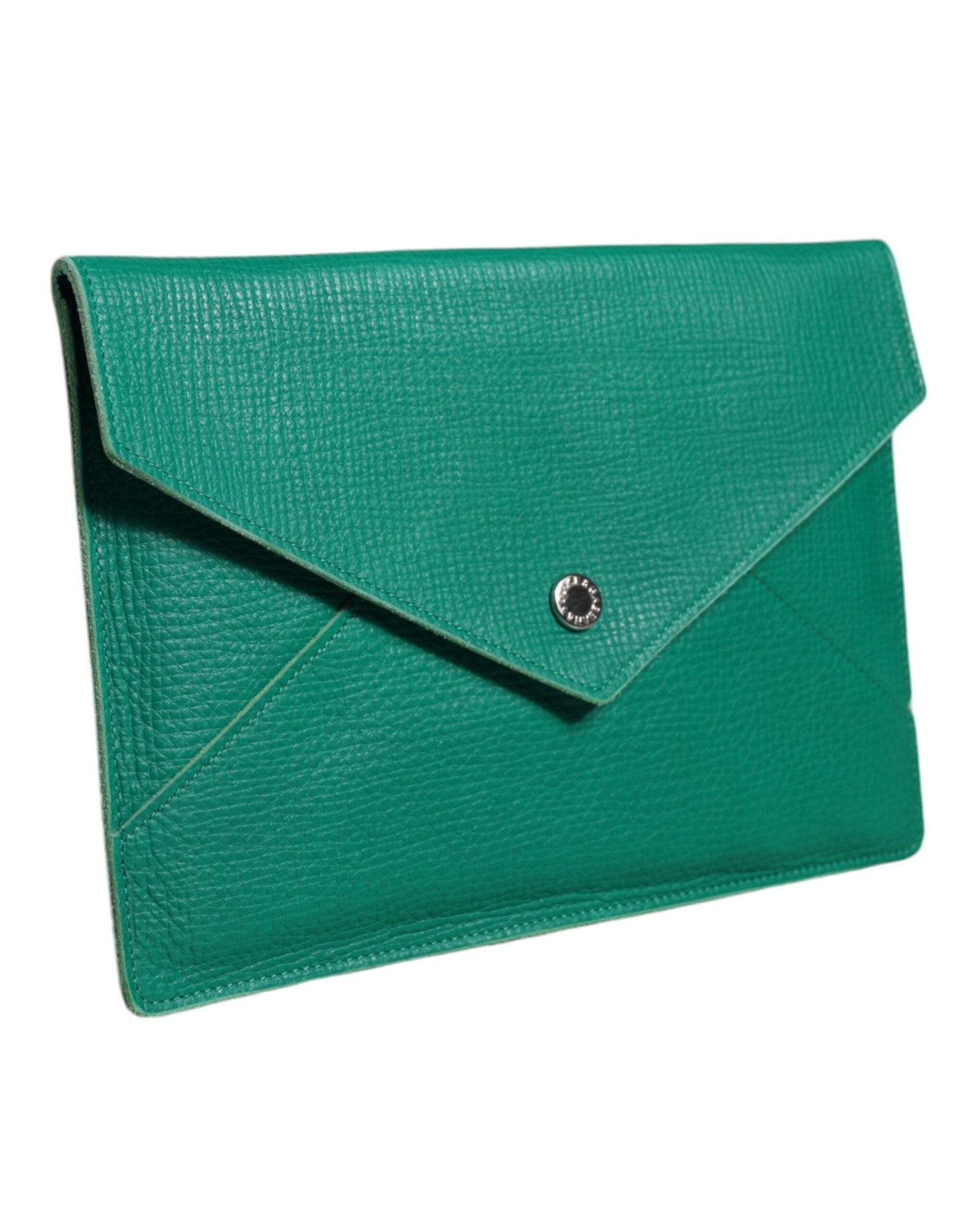 Pochette élégante pour tablette en cuir vert Dolce & Gabbana
