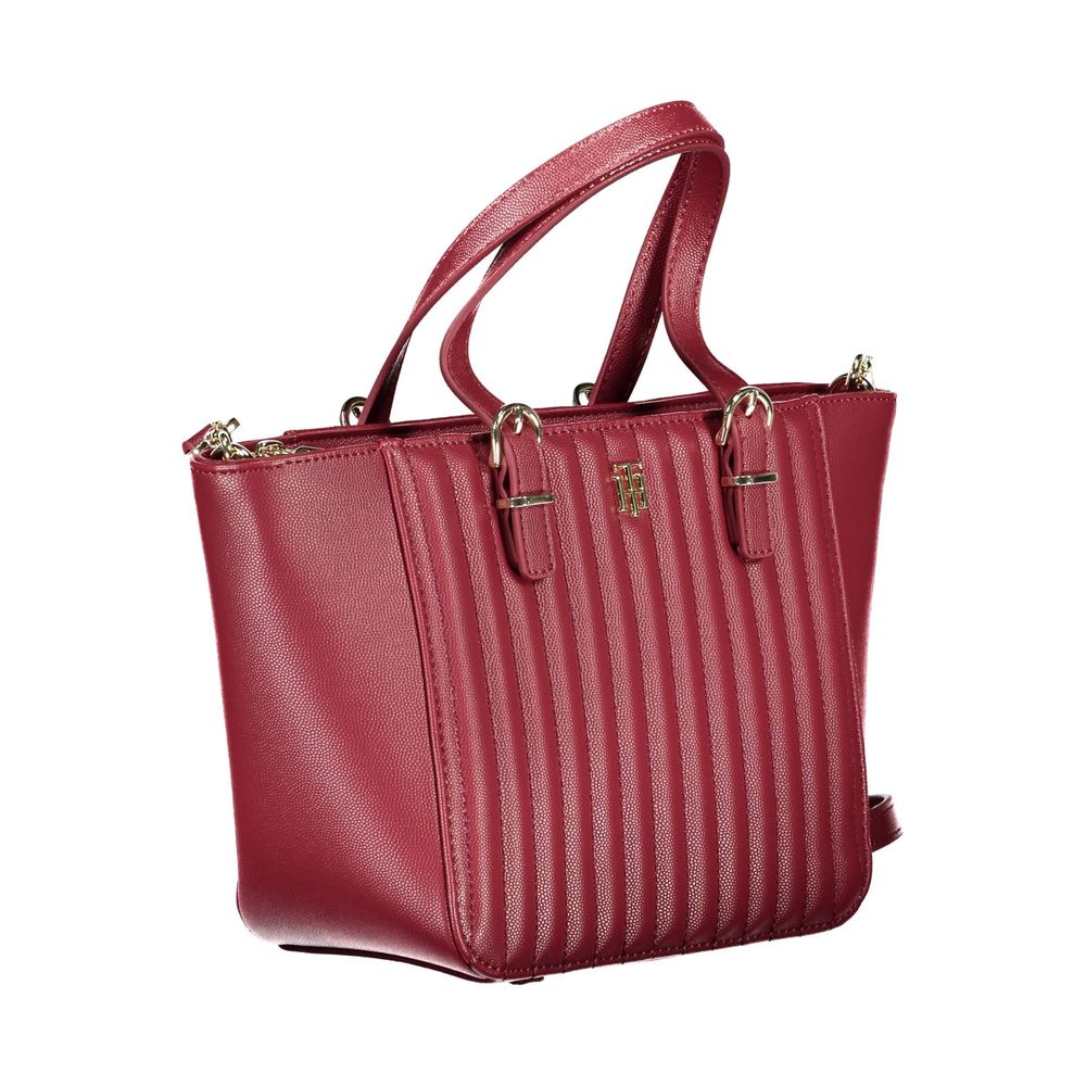 Tommy Hilfiger Red Polyurethane Women Handbag