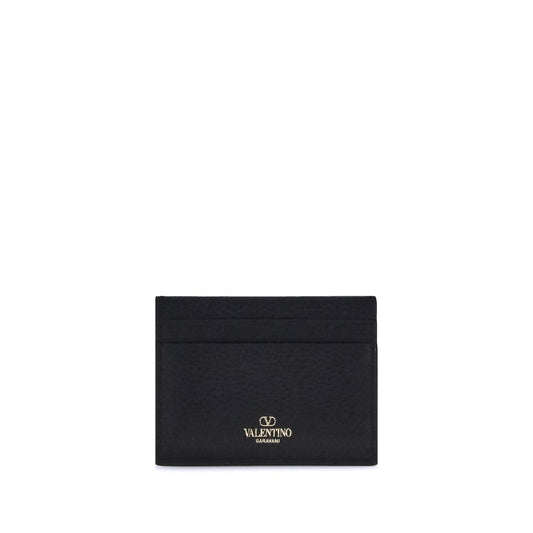 Valentino Garavani Black Calf Leather Bos Taurus Wallet