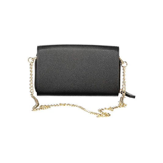 Mario Valentino Black Polyethylene Women Wallet Convertible Shoulder Bag