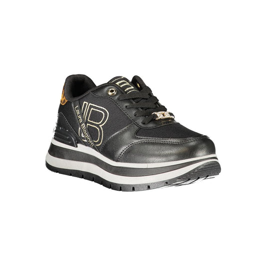 Laura Biagiotti Black Polyester Women Sneaker