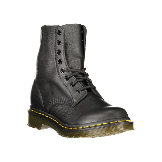 Dr. Martens Black Leather Unisex Ankle Boot