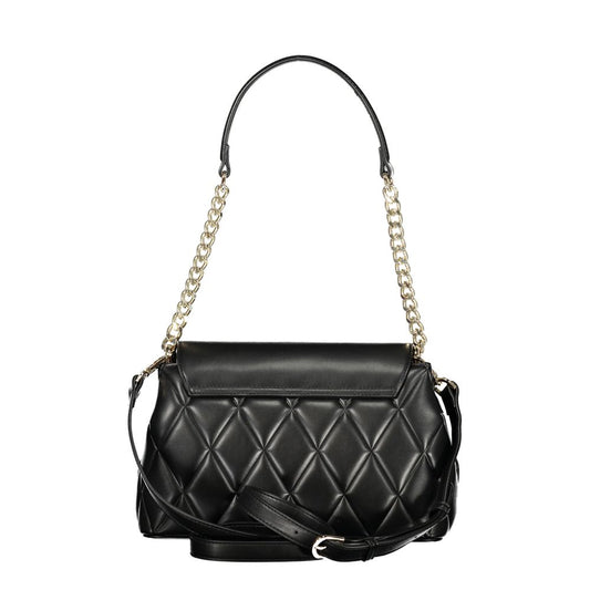 Mario Valentino Black Polyurethane Women Shoulder Bag