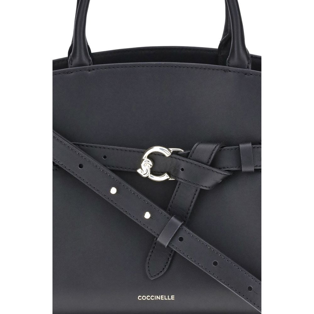 Coccinelle Black Calf Leather Bos Taurus Handbag