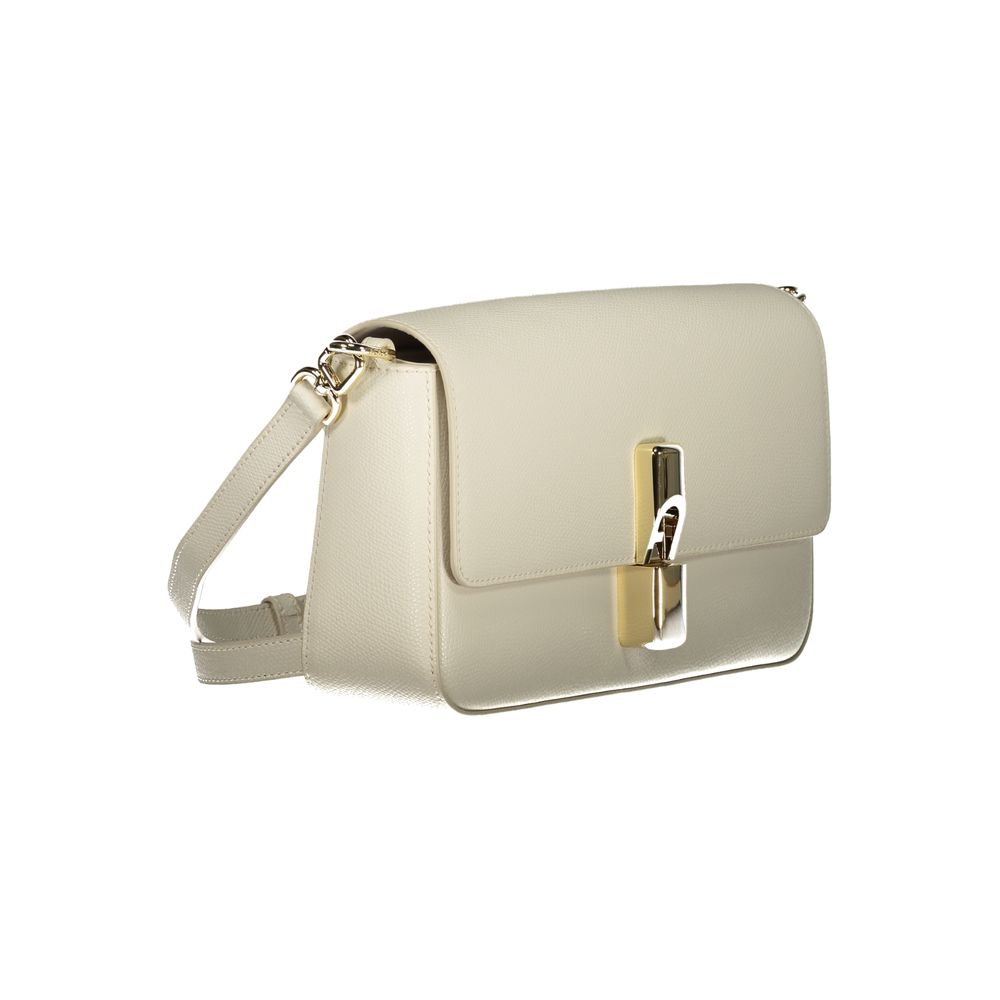 Furla Bianco Leather Women Handbag