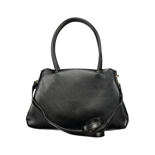 Mario Valentino Black Polyurethane Women Handbag