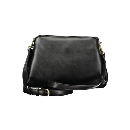 Mario Valentino Black Polyurethane Women Handbag