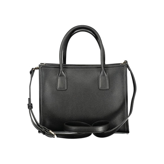Mario Valentino Black Polyurethane Women Handbag