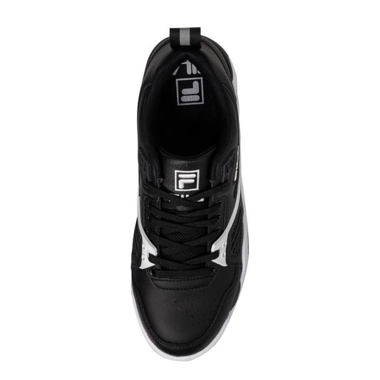 Fila Black And White Leather Low Top Sneakers