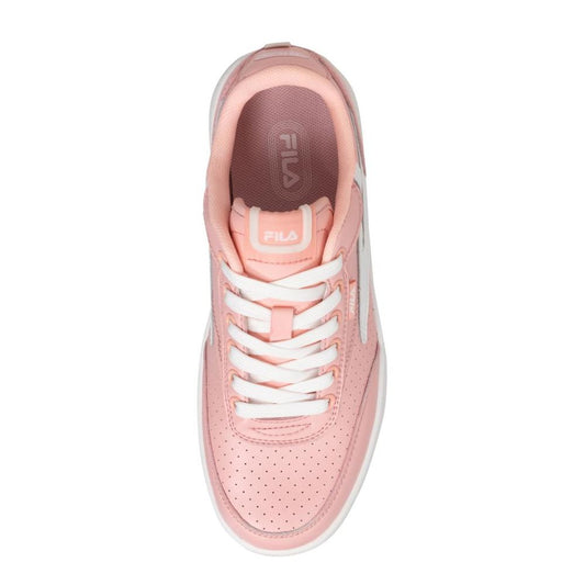 Fila Pink Leather Low Top Sneakers