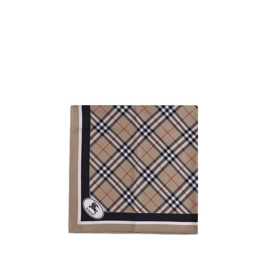Burberry Beige Silk Scarf